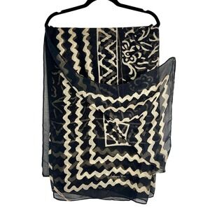 Johnny Was Silk Blend Scarf  -49 x 66"